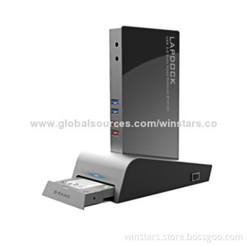 USB3.0 Universal Dock, Blue Power Indicator Light on Dock Base
